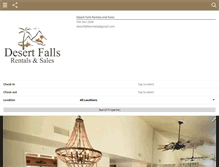 Tablet Screenshot of desertfallsccrentals.com